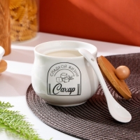 Сахарница керамическая &laquo;Сладкой жизни&raquo;, 230 мл, цвет белый