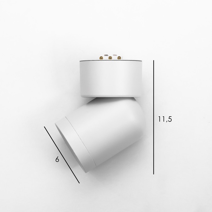 Светильник трековый SLIM Светильник трековый SLIM "Бочонок" LED 10Вт 3000K-6000К 48V CRI90 белый 6,3х6,3х14,5см