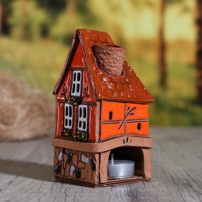 Аромалампа Домик &laquo;Санчо&raquo;, 13 см, ручная работа, микс