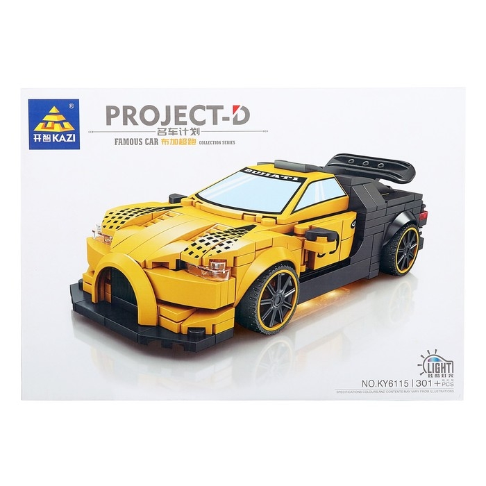 Конструктор Гонка &laquo;Флекс&raquo;, световые эффекты, 301 деталь