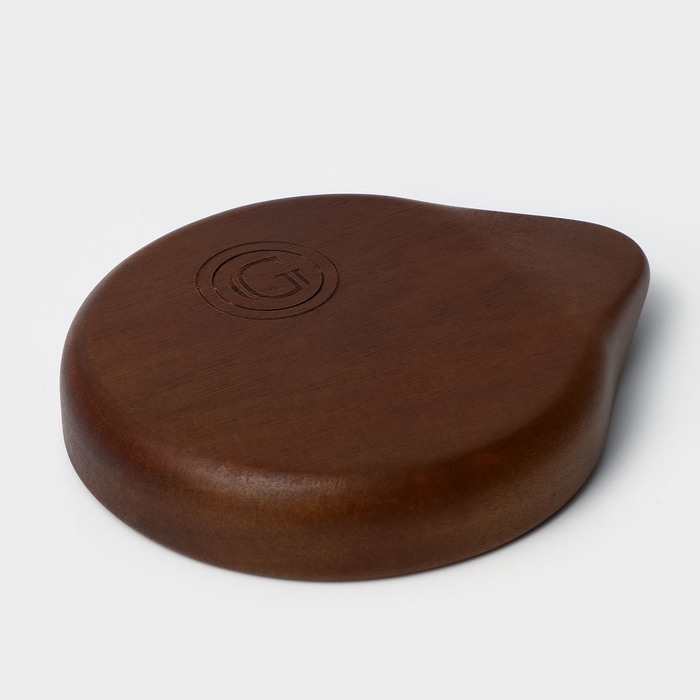 Подставка под ложку, 11,5&times;13,5&times;2,5 см, акация