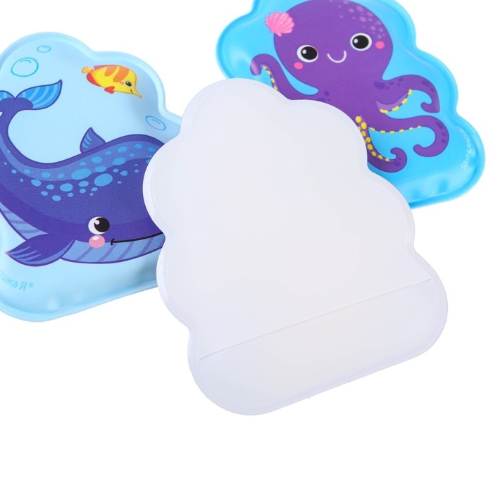 Игрушки для ванны &laquo;Подводный мир&raquo; книжка и пальчиковый театр, Крошка Я