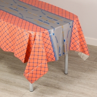 Скатерть &laquo;Квадратики&raquo;, 137 &times; 183 см., цвет оранжевый