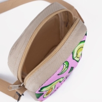 Сумка &laquo;Авокадо&raquo;, отдел на молнии, цвет розовый