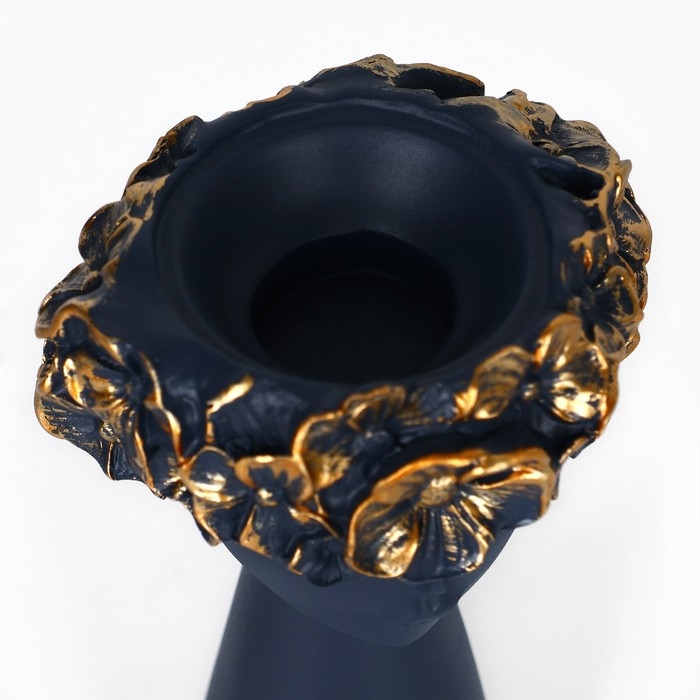 Подсвечник полистоун &laquo;Девушка с венком&raquo; 9,5 х 9,5 х 14 см МИКС