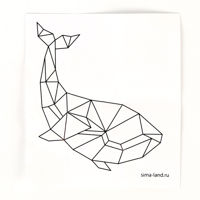 Набор для декора кружки полимерной глиной. Лепка на кружке &laquo;Полигональный кит&raquo;