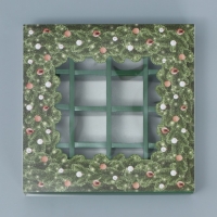 Коробка под 16 конфет с ячейками &laquo;С Новым годом&raquo; 17.7 х 17.7 х 3.8 см, Новый год