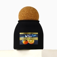 Свеча новогодняя, аромат пряный цитрус , 9 х 6,5 см Свеча новогодняя, аромат пряный цитрус , 9 х 6,5 см