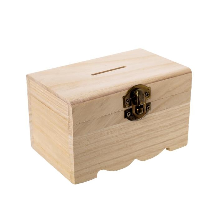 Шкатулка дерево для росписи Шкатулка дерево для росписи "Сундучок" 8х8х12 см