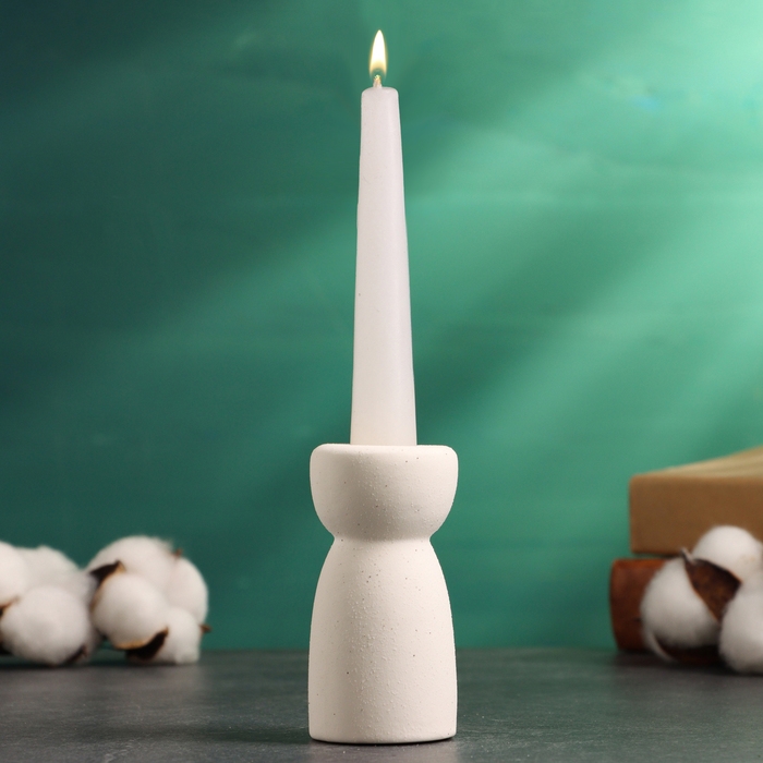 Подсвечник Подсвечник "Лунд" белый песок, 4х4х8см