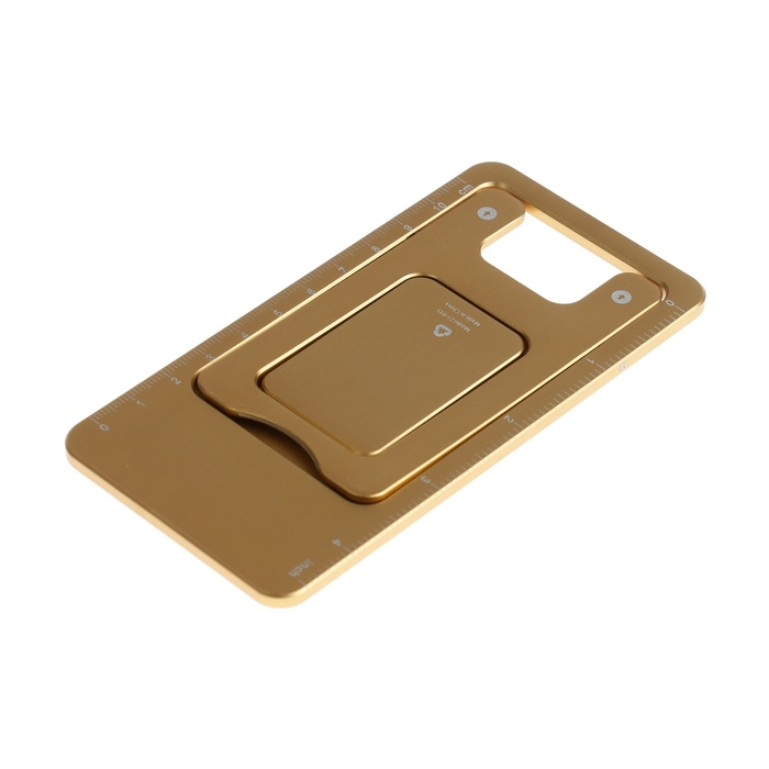 Подставка для телефона, складная, металлическая, прорезиненная, жёлтая Подставка для телефона, складная, металлическая, прорезиненная, жёлтая