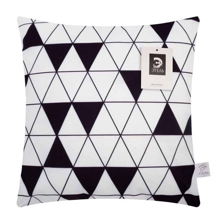 Наволочка декоративная Этель Геометрия &laquo;Мозаика&raquo; 40х40 см, велюр