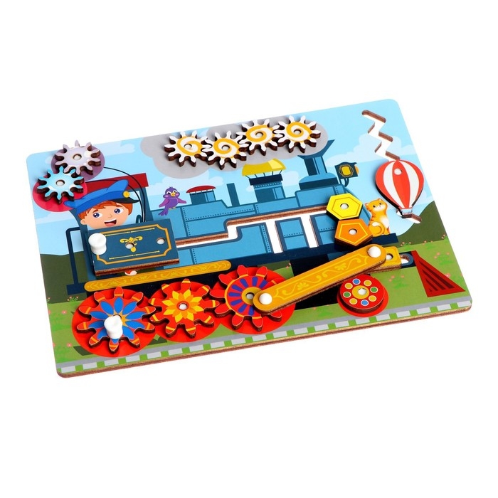 Бизиборд - обучающая доска «Паровоз» Бизиборд - обучающая доска «Паровоз»