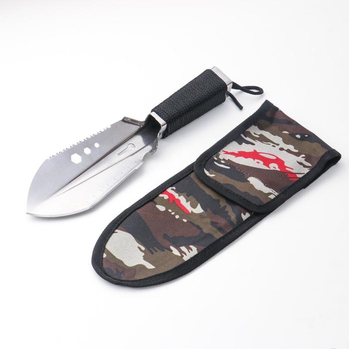 Лопатка многофункциональная 8в1 Лопатка многофункциональная 8в1 "Тайга" в чехле, 27 см, металлическая