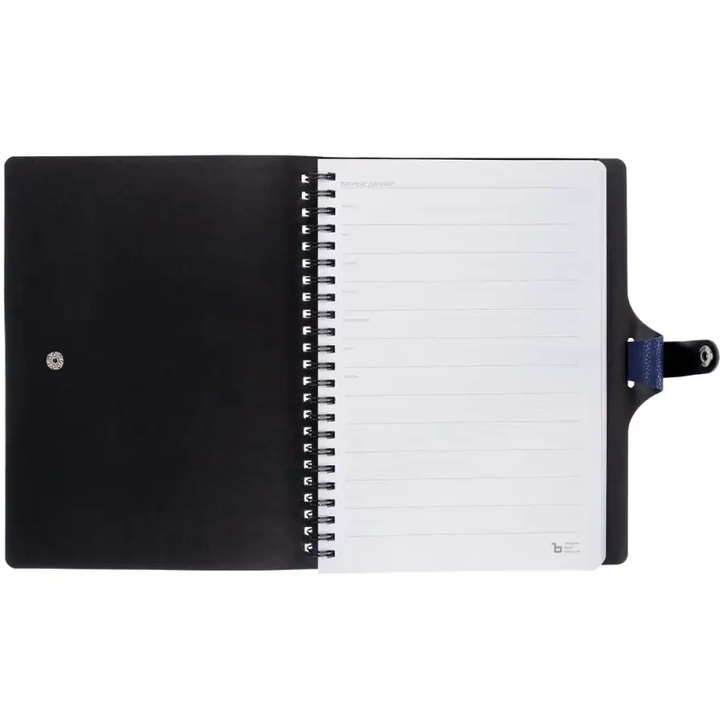 Ежедневник Strep Front на заказ, недатированный, темно-синий