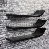 Набор настенных полок "Лыжи" черные 60*15см, толщина 3см Набор настенных полок "Лыжи" черные 60*15см, толщина 3см