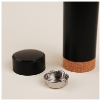 Термос с термометром Sima-Land Home, 500 мл, цвет чёрный