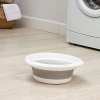 Таз складной &laquo;Флекс&raquo;, 5.5 л, 32.5&times;33&times;4,.5 см, цвет смоки