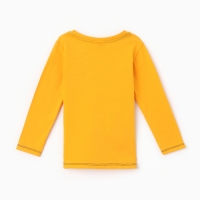 Лонгслив для мальчика, цвет жёлтый, рост 80 см