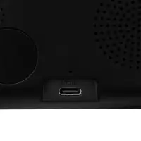 Станция беспроводной зарядки с часами Electron, ver. 2, черная