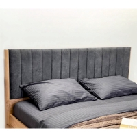 Кровать с подъемным механизмом Адам 1600х2000 дуб крафт золотой/грей алькантара (велюр) Кровать с подъемным механизмом Адам 1600х2000 дуб крафт золотой/грей алькантара (велюр)