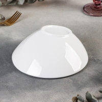 Салатник фарфоровый Доляна White Label, 400 мл, цвет белый