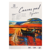 Альбом для рисования холсты грунтованные, А4, 10 листов, плотность 280г/м,для акрила и масла Альбом для рисования холсты грунтованные, А4, 10 листов, плотность 280г/м,для акрила и масла