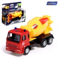 Грузовик металлический &laquo;КАМАЗ. Бетономешалка&raquo;, 1:54, инерционный, цвет красный
