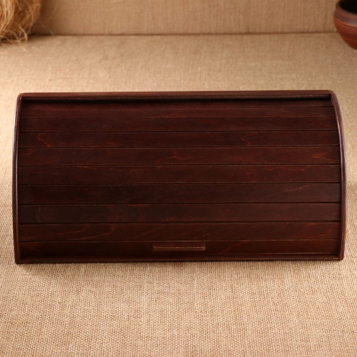 Хлебница &laquo;Зёрнышко&raquo;, цвет орех 38х25х16.5 см