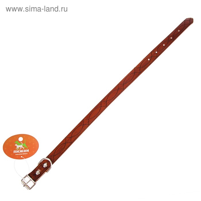 Ошейник с основой из термопластичной резины, тисненый, 48 х 2 см, микс цветов Ошейник с основой из термопластичной резины, тисненый, 48 х 2 см, микс цветов