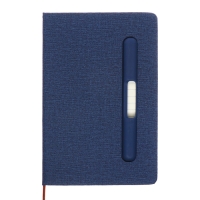 Ежедневник недатированный A5, 96л, лин, держатель для телефона/планшета/ручки, Синий Ежедневник недатированный A5, 96л, лин, держатель для телефона/планшета/ручки, Синий