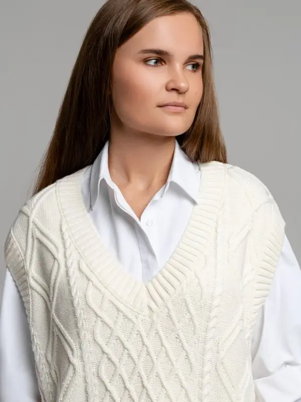 Жилет оверсайз на заказ Tricksy Terra Grand, акрил, размер S/M