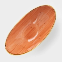 Салатник керамический &laquo;Сапфир&raquo;, 25&times;13&times;8,5 см, цвет оранжевый
