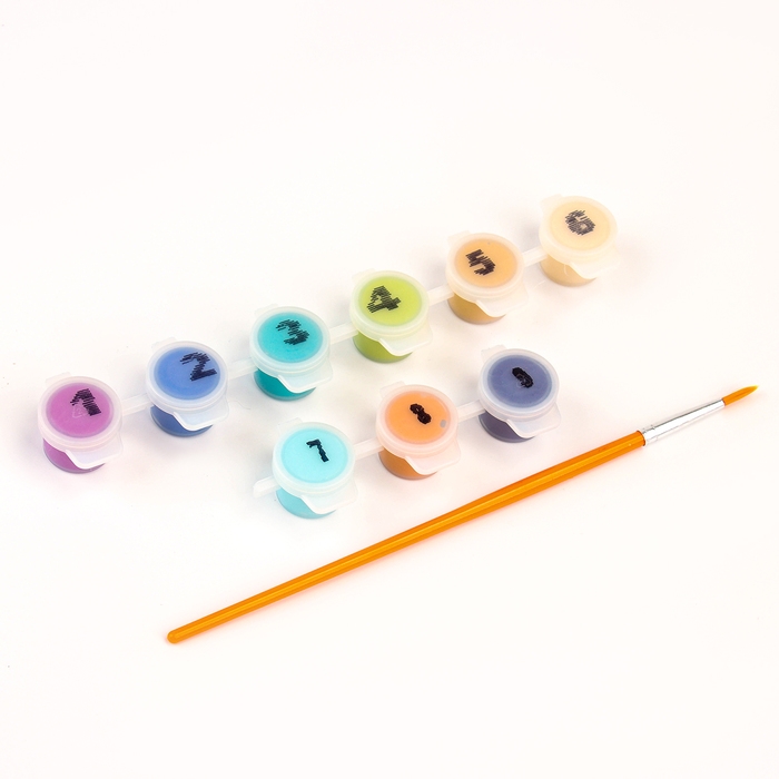 Картина по номерам &laquo;Медвежонок&raquo;, 20 &times; 20, на холсте, с подрамником