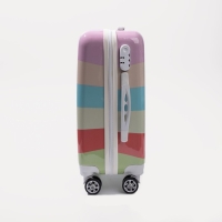 Чемодан малый 36 л (S), отдел на молнии, кодовый замок, цвет разноцветный