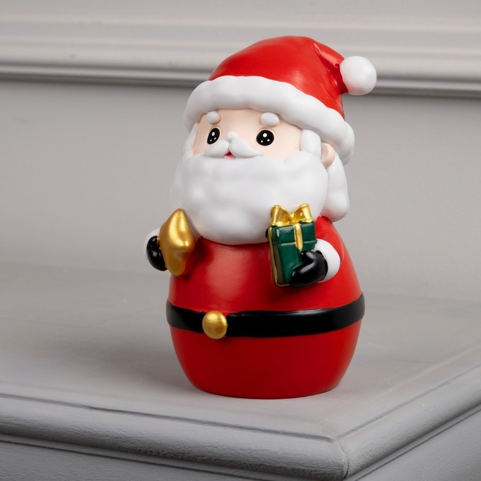 Светодиодная фигура &laquo;Дед Мороз&raquo; 8 &times; 19 &times; 8 см, пластик, батарейки LR44х3 (в комплекте), свечение тёплое белое