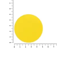 Наклейка тканевая Lunga Round, M, желтая