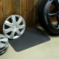 Коврик eva универсальный Grand Caratt, Соты 43 х 62 см, серый Коврик eva универсальный Grand Caratt, Соты 43 х 62 см, серый