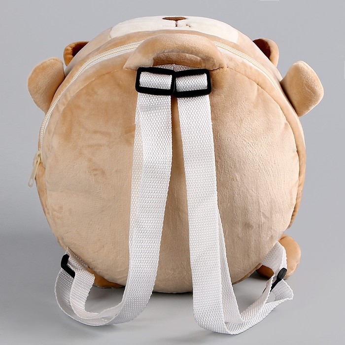 Рюкзак детский плюшевый для девочки &laquo;Медведь&raquo;, 22 х 7 х 22 см