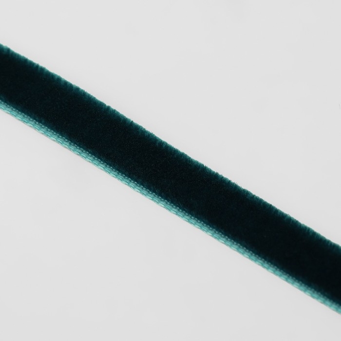 Лента бархатная, 6 мм, 18 ± 1 м, цвет изумрудный №34 Лента бархатная, 6 мм, 18 ± 1 м, цвет изумрудный №34