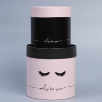 Набор шляпных коробок 2 в 1, упаковка подарочная, «Fashion», 13 х 13, 16 х 16 см Набор шляпных коробок 2 в 1, упаковка подарочная, «Fashion», 13 х 13, 16 х 16 см