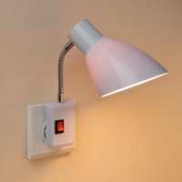 Бра в розетку "Классика" 1х10Вт Е27 белый 10х14,5х25 см Бра в розетку "Классика" 1х10Вт Е27 белый 10х14,5х25 см