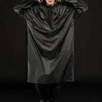 Дождевик-анорак R1, черный, размер M/L