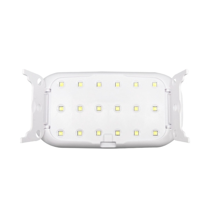 Лампа для гель лака, UV/LED, 18 диодов, 3 Вт, от USB, белая Лампа для гель лака, UV/LED, 18 диодов, 3 Вт, от USB, белая