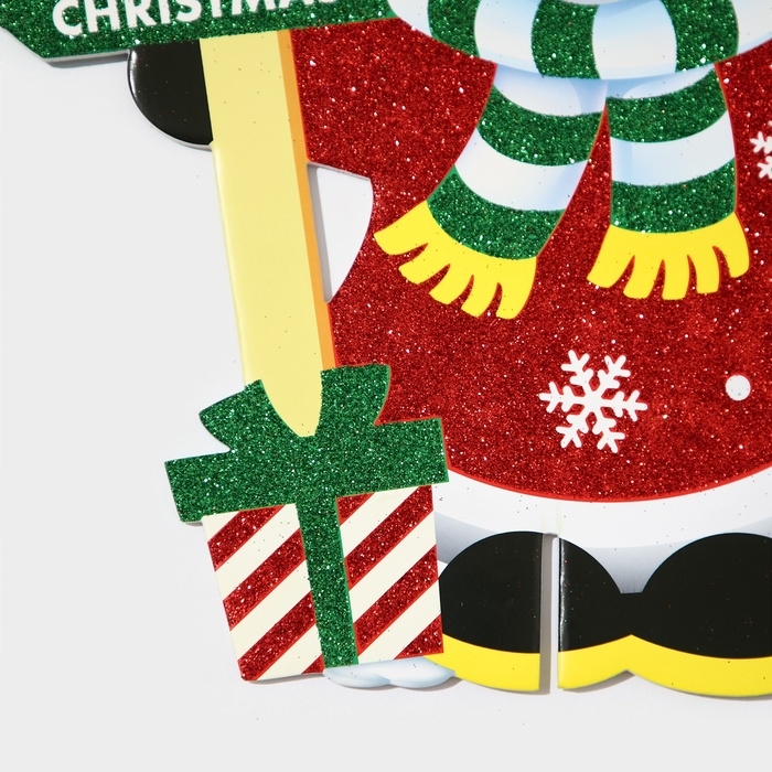 Декоративное украшение (подставка) Декоративное украшение (подставка) "Снеговик" 32х28 см