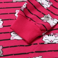 Комплект для девочки (свитшот, брюки), цвет фуксия, рост 86 см