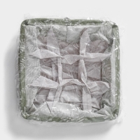 Органайзер для хранения белья Доляна Leaves, 9 ячеек, 28&times;28&times;11 см, цвет зелёный