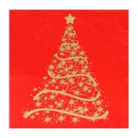 Новый год. Салфетки бумажные Home Classic "Волшебная ель на красном", 3 слоя,33x33, 20 листов Новый год. Салфетки бумажные Home Classic "Волшебная ель на красном", 3 слоя,33x33, 20 листов