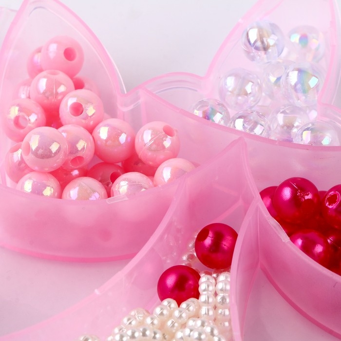 Набор бусин для украшения &laquo;Единорожка&raquo;, с леской, с цепочкой, с декоративными элементами, 4+