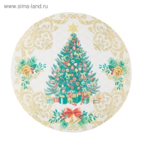 Салфетка новогодняя на стол «Golden Christmas», 30х30 см, оксфорд, полиэстер Салфетка новогодняя на стол «Golden Christmas», 30х30 см, оксфорд, полиэстер